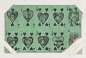 Ten Western Stars/Hearts Exhibit Playing Cards (W403), Exhibit Supply Company  American, Commercial color photolithograph