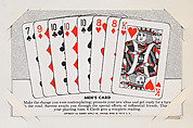 Men's Card from Exhibit Playing Cards Poker Hands (W437), Exhibit Supply Company American, Commercial color photolithograph