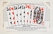 Men's Card from Exhibit Playing Cards Poker Hands (W437), Exhibit Supply Company American, Commercial color photolithograph