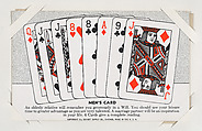 Men's Card from Exhibit Playing Cards Poker Hands (W437), Exhibit Supply Company American, Commercial color photolithograph