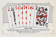 Men's Card from Exhibit Playing Cards Poker Hands (W437), Exhibit Supply Company American, Commercial color photolithograph