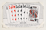 Men's Card from Exhibit Playing Cards Poker Hands (W437), Exhibit Supply Company American, Commercial color photolithograph