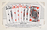 Men's Card from Exhibit Playing Cards Poker Hands (W437), Exhibit Supply Company American, Commercial color photolithograph