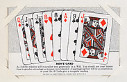 Men's Card from Exhibit Playing Cards Poker Hands (W437), Exhibit Supply Company American, Commercial color photolithograph