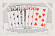 Men's Card from Exhibit Playing Cards Poker Hands (W437), Exhibit Supply Company American, Commercial color photolithograph