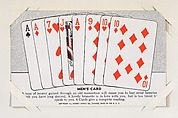Men's Card from Exhibit Playing Cards Poker Hands (W437), Exhibit Supply Company American, Commercial color photolithograph