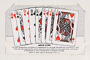 Men's Card from Exhibit Playing Cards Poker Hands (W437), Exhibit Supply Company American, Commercial color photolithograph