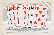 Men's Card from Exhibit Playing Cards Poker Hands (W437), Exhibit Supply Company American, Commercial color photolithograph