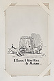 I Think I Met Her At Miami... from Exhibit Comics Cards (W431), Commercial photolithograph