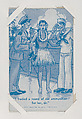 I traded a round of our ammunition for her, sir" from Exhibit Comics Cards (W431), Exhibit Supply Company  American, Commercial color photolithograph
