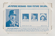 Your Future Husband - Your Future Children from Exhibit Fortunes (W432), Exhibit Supply Company  American, Commercial color photolithograph