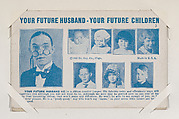 Your Future Husband - Your Future Children from Exhibit Fortunes (W432), Exhibit Supply Company  American, Commercial color photolithograph