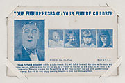 Your Future Husband - Your Future Children from Exhibit Fortunes (W432), Exhibit Supply Company  American, Commercial color photolithograph