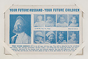 Your Future Husband - Your Future Children from Exhibit Fortunes (W432), Exhibit Supply Company  American, Commercial color photolithograph