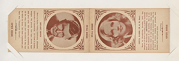 Stuart Erwin and Greta Garbo from Star Folders Special Cards (W439), Commercial photolithograph