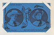 Jack Luden and Pete Morrison from Western Cowboys Exhibits Novelty Star Designs (W435), Exhibit Supply Company  American, Commercial color photolithograph