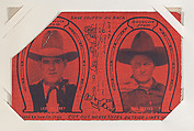 Leo Maloney and Bob Reeves from Western Cowboys Exhibits Novelty Star Designs (W435), Exhibit Supply Company  American, Commercial color photolithograph