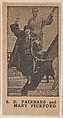 D. Fairbaks and Mary Pickford strip card (W511), Commercial photolithograph