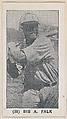Bib A. Falk from the Baseball Players photo series (W502), Commercial photolithograph