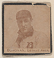 Donovan, Detroit. Amer. from the Jay S. Meyer Base Ball Snap Shots candy series (W555), Jay S. Meyer Confectioners, Philadelphia American, Commercial photolithograph