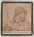 Gibson, Pittsburg Nat'l from the Jay S. Meyer Base Ball Snap Shots candy series (W555), Jay S. Meyer Confectioners, Philadelphia American, Commercial photolithograph