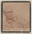 Young, Cleveland Amer. from the Jay S. Meyer Base Ball Snap Shots candy series (W555), Jay S. Meyer Confectioners, Philadelphia American, Commercial photolithograph