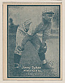 Jimmy Dykes, Athletics A.L. from the Baseball trade card series (W517), Commercial photolithograph tinted green