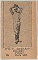 Wm. C. Ehrhardt, Brooklyn Pitcher, Baseball photos strip cards -- Brooklyn Dodgers (W504), Universal Toy & Novelty Manufacturing Company  American, Commercial photolithograph