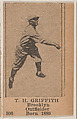 T. H. Griffith, Brooklyn Outfielder, Baseball photos strip cards -- Brooklyn Dodgers (W504), Universal Toy & Novelty Manufacturing Company  American, Commercial photolithograph