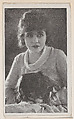 Ethel Clayton (with dog) from Kromo Gravure "Leading Moving Picture Stars" (W623), Kromo Gravure Photo Company, Detroit, Michigan  American, Commercial photolithograph