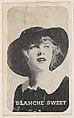Blanche Sweet from Kromo Gravure "Leading Moving Picture Stars" (W623), Kromo Gravure Photo Company, Detroit, Michigan  American, Commercial photolithograph