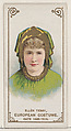 Ellen Terry in European Costume from 1485-1510, from the set Actors and Actresses, First Series (N70) for Duke brand cigarettes, W. Duke, Sons & Co. American, Commercial color lithograph