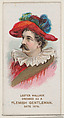 Lester Wallack Dressed as a Flemish Gentleman of 1578, from the set Actors and Actresses, First Series (N70) for Duke brand cigarettes, W. Duke, Sons & Co. American, Commercial color lithograph