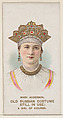 Mary Anderson in Old Russian Costume as a Girl of Kioursk, from the set Actors and Actresses, First Series (N70) for Duke brand cigarettes, W. Duke, Sons & Co. American, Commercial color lithograph
