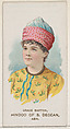 Grace Barton as Hindoo of South Deccan, Asia, from the set Actors and Actresses, Second Series (N71) for Duke brand cigarettes, W. Duke, Sons & Co.  American, Commercial color lithograph