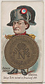 French Empire, 1 Decime, from the series Coins of All Nations (N72, variation 1) for Duke brand cigarettes, W. Duke, Sons & Co. American, Commercial color lithograph