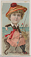 Seahorse, from the series Fishers and Fish (N74) for Duke brand cigarettes, Knapp & Company American, Commercial color lithograph