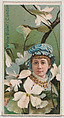 White Violet: Candor, from the series Floral Beauties and Language of Flowers (N75) for Duke brand cigarettes, American Tobacco Company, Commercial color lithograph