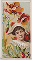 Poppy: Consolation, from the series Floral Beauties and Language of Flowers (N75) for Duke brand cigarettes, American Tobacco Company, Commercial color lithograph