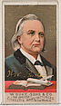 H.W. Beecher, from the series Great Americans (N76) for Duke brand cigarettes, W. Duke, Sons & Co.  American, Commercial color lithograph