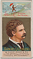Mark Twain - Samuel L. Clemens, from the series Great Americans (N76) for Duke brand cigarettes, W. Duke, Sons & Co.  American, Commercial color lithograph