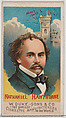 Nathaniel Hawthorne, from the series Great Americans (N76) for Duke brand cigarettes, W. Duke, Sons & Co.  American, Commercial color lithograph