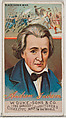 Andrew Jackson, from the series Great Americans (N76) for Duke brand cigarettes, W. Duke, Sons & Co.  American, Commercial color lithograph
