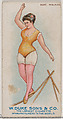 Rope Walking, from the Gymnastic Exercises series (N77) for Duke brand cigarettes, W. Duke, Sons & Co.  American, Commercial color lithograph