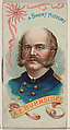A Short History of General Ambrose Everett Burnside, from the Histories of Generals series of booklets (N78) for Duke brand cigarettes, W. Duke, Sons & Co.  American, Commercial color lithograph