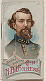 A Short History of General Nathan Bedford Forrest, from the Histories of Generals series of booklets (N78) for Duke brand cigarettes, W. Duke, Sons & Co. American, Commercial color lithograph
