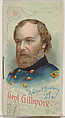 A Short History of General Quincy Adams Gilmore, from the Histories of Generals series of booklets (N78) for Duke brand cigarettes, W. Duke, Sons & Co.  American, Commercial color lithograph