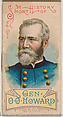 A Short History of General Oliver Otis Howard, from the Histories of Generals series of booklets (N78) for Duke brand cigarettes, W. Duke, Sons & Co. American, Commercial color lithograph