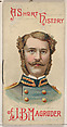 A Short History of General John Bankhead Magruder, from the Histories of Generals series of booklets (N78) for Duke brand cigarettes, W. Duke, Sons & Co.  American, Commercial color lithograph