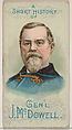 A Short History of General Irvin McDowell, from the Histories of Generals series of booklets (N78) for Duke brand cigarettes, W. Duke, Sons & Co.  American, Commercial color lithograph